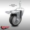 Service Caster 4 Inch SS Thermoplastic Rubber 3/8 Inch Threaded Stem Caster Total Lock Brake SCC-SSTSTTL20S414-TPRB-381615 - alternate 4